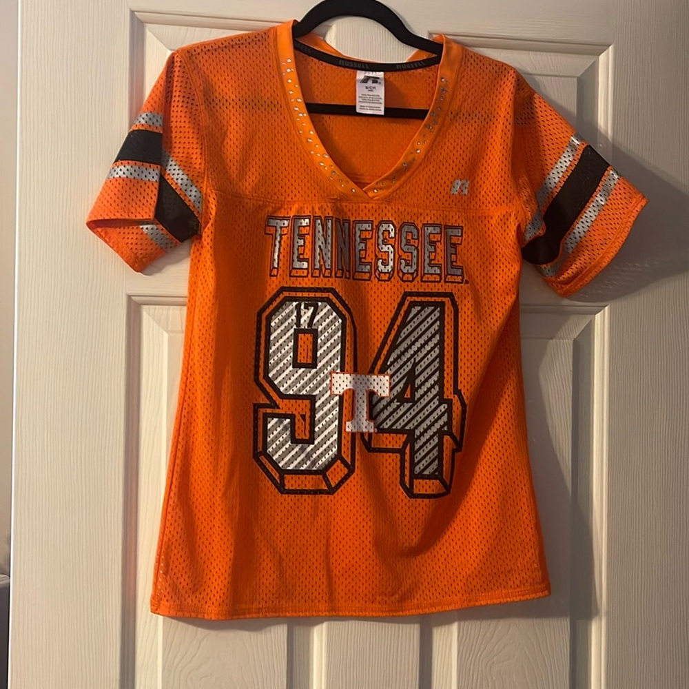 Tennessee Orange size Small women’s rhinestone detailed Jersey